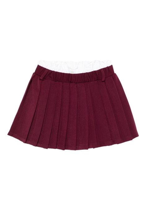 Gonna a pieghe Lù-Lù BY MISS GRANT | LL3996BORDEAUX